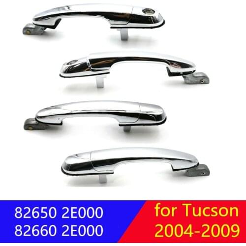 Chrome Front Rear Exterior Door Handle for Hyundai Tucson 2004-2009 826502E000 826602E000 836502E000 836602E000