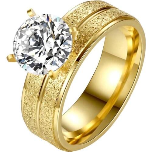 Classic Four Prong White Wedding Rings Engagement Rings For Women