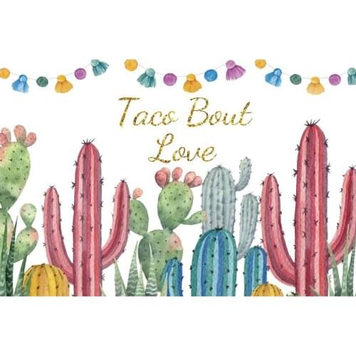 Colorful Cactus Printing Natural Plant Photography Background Photo Booth Studio Decor