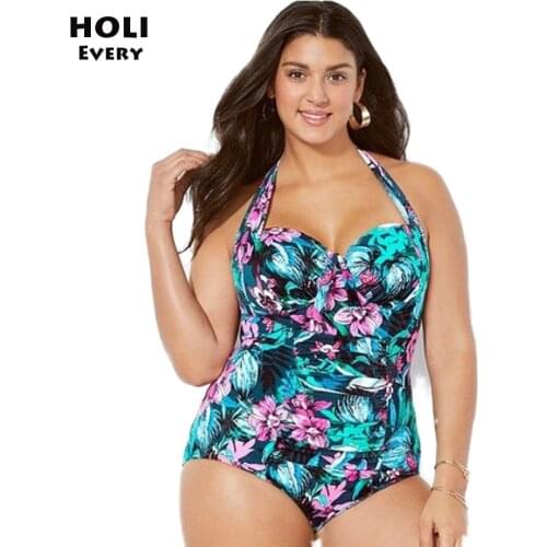 Swimsuit Push Up Bra Women Plus Size One piece Swimwear 2019 Female Fused Stroj Costume Bathing Suit Lady Ba Swim Wear Badpak 32