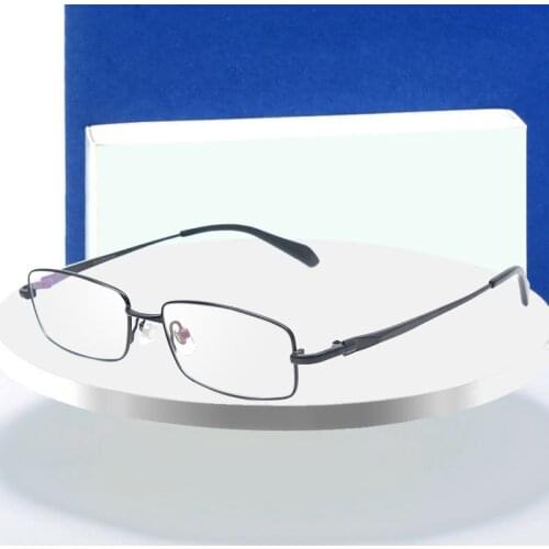 Full Rim Pure Titanium Eyeglasses Frame for Men Optical Glasses Frame Prescription Eyewear Spectacles 9867 Alloy Fashion Frame