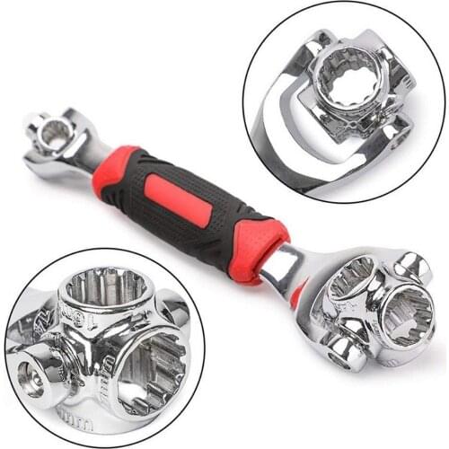 360 Rotation Double Head Wrench Set 52 In 1 Multitool To Dog Bone Wrench for Car Repair Tools Universal Rotating Head Wrench
