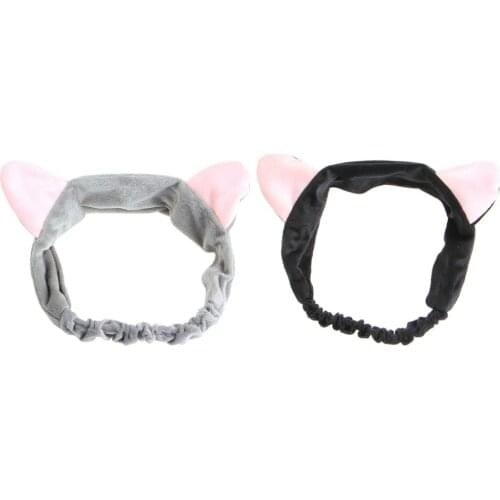 New Korean Style Womens Girls Grail Cute Cat Ears Headband Hair Head Band Headdress Party Gifts Wash Face Helper Headband