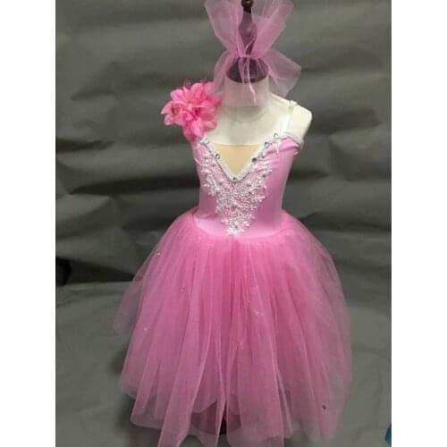 New Romantic Tutu Girls Ballet Dress Professional Adult Tutu Child Girls Contemporary Ballet Costumes Ballerina Dress Kids