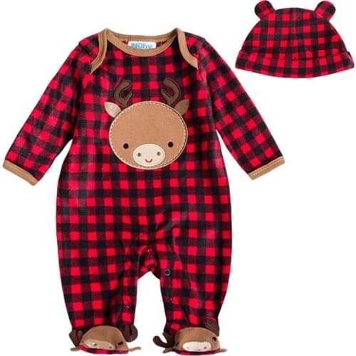 Newborn Baby Girls Clothes With Cap Rompers Animal Infant Fleece Long Sleeve Baby Boys Girl Spring Autumn Clothing