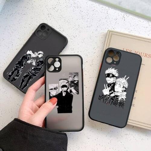 Jujutsu Kaisen Satoru Gojo anime Phone Cases matte transparent For iphone 7 8 11 12 plus mini x xs xr pro max cover