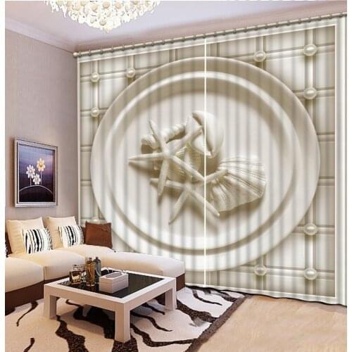 Relief curtains 3D Curtain Luxury Blackout Window Curtain Living Room Decoration curtains