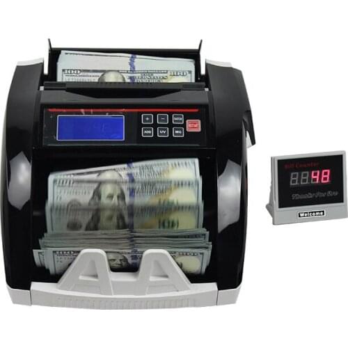 220V/110V money counter Bill cash coin counting machines UV/MG Counterfeit currency Detector suitable for multiple currencies