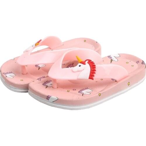 2020 Summer New Non-slip Childrens Flip-flops Boys And Girls Fashion Lovely Cartoon Beach Shoes Kids Pinch Sandals Slippers