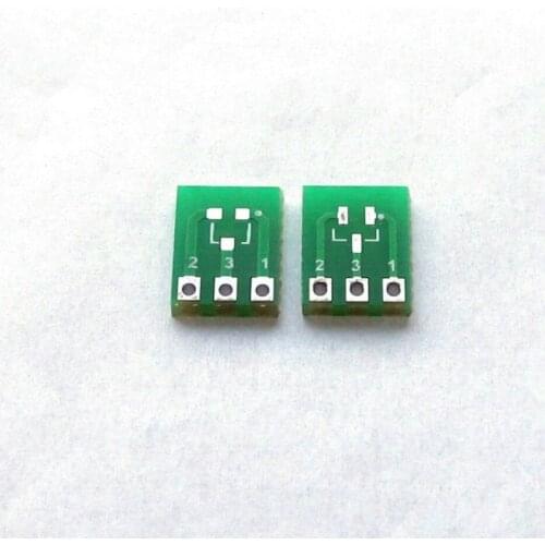 SOT23 to DIP sot23 3 to SIP3 SMT Adapter pcb board SMD Converter Prototyp