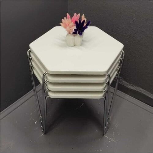 Modern Luxury Zigon 3'lü Wheel Mdf C Pattern Coffee table Dark Walnut coffe table