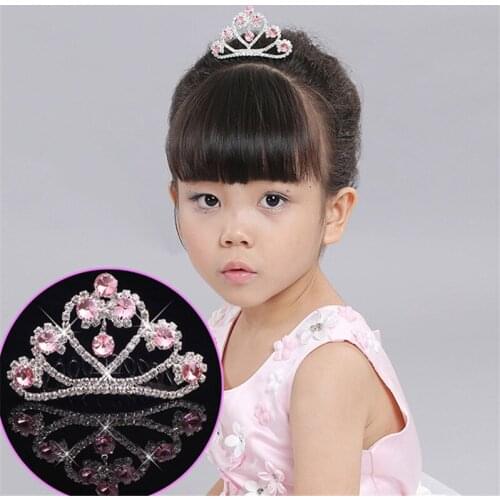 WWLB Princess Crystal Tiaras and Crowns Headband Kid Girls Love Bridal Prom Crown Wedding Party Accessiories Hair Jewelry