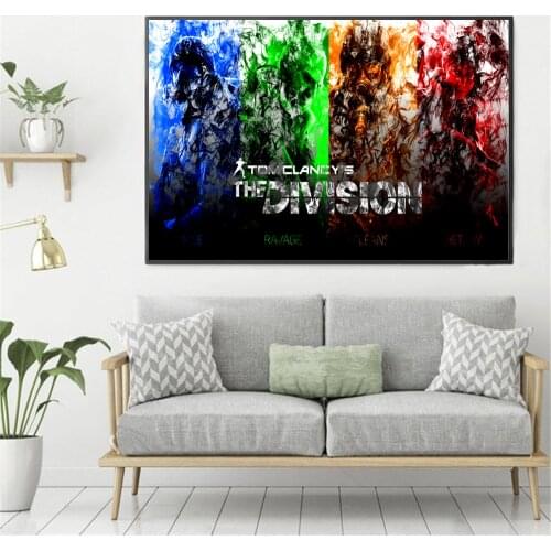 Tom Clancys Rainbow Six Division Canvas Art Print Painting Poster Wall Pictures For Living Room Home Decoration Decor No Frame