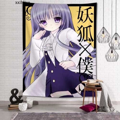 Japanese Anime Inu x Boku SS Custom HD Tapestry For Carpet Travel Mattress Wall Carpets Art Home Decor 100x150cm,130x150cm