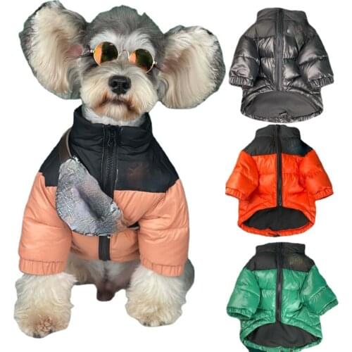 Winter The Dog Face Pet Dog Down Jacket Clothes for Small Medium Dogs,Thick Warm Down Jacket,Chihuahua French Bulldog Costume
