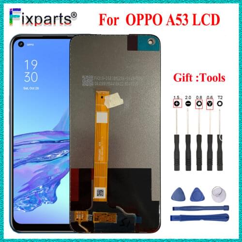 100% Tested For OPPO A53 2020 LCD Display CPH2127 Touch Screen Digitizer Assembly Replacement For 6.5" Oppo A53S LCD Screen