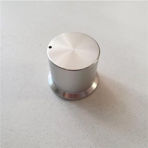 2pcs aluminum knob potentiometer knob Highlight 30*25*6mm knob silver potentiometer cap Volume knob switch cap Decoder Medical