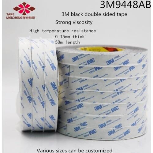 3M#9448AB Double-Sided Adhesive Tape 3M Black Double-Sided Tape Mobile Phone Screen Double-Sided Tape Paper Nameplate Paste