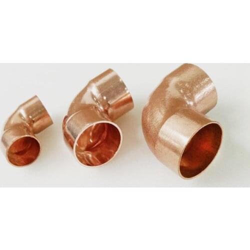 45mm Inner Dia x1.2mm Thickness Copper 45 Elbow Scoket Weld End Feed Coupler Plumbing Fitting Water Gas Oil 45 Deg