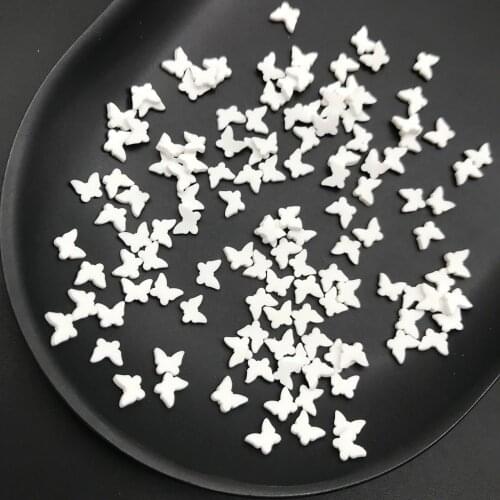 50g Butterfly Polymer Clay Slices Sprinkles for Kids Diy,Craft/Nail Art/Scrapbook Decoration,Filler Polymer Clay Embellishments