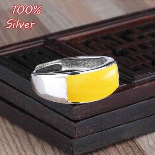 925 Sterling Silver Color Adjustable Ring Blank Settings Fitting 7*16mm Rectangle Cabochons Tray Jewelry Making