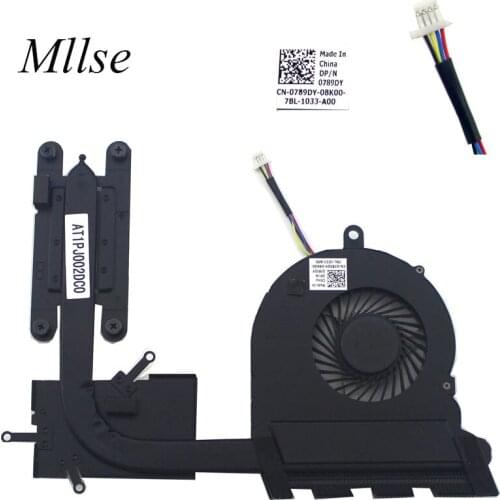 Free Shipping NEW CPU Heatsink and Fan for Dell Inspiron 17 5567 5767 789DY 0789DY