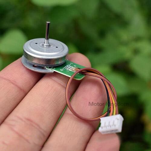 CDS8J-1 Micro 22mm Ultrathin DC Brushless Motor Outer Rotor 3-Phase 4-Wire 6V-7.2V Engine for DVD VCD