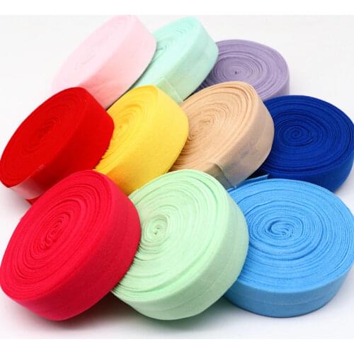 2CM 5m Color Edging Elastic Band High Elasticity Double Fold Rubber Band Home Lace Decoration Sewing Belt Clothing Accessories