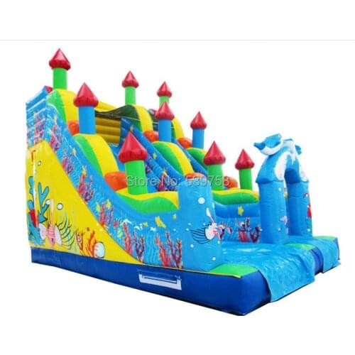 Factory direct inflatable castle slide, inflatable bouncer, inflatable fun city, inflatable slides KY-132