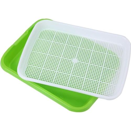 Hot Sale Seed Germination Tray Kit Plastic Seed Sprouter Tray Nursery Pots Small Bean Sprout Planter For Seedling Planting
