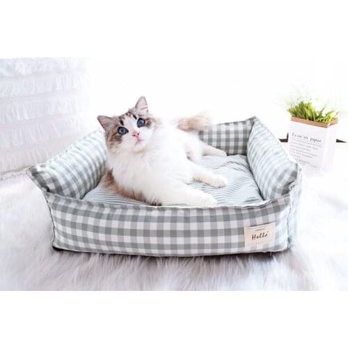 Pet Dog Bed Warm Removable Soft Pet Bed for Cats Dogs Washable House Sleeping Bed Sofa Cushion Sleeping Cats and Dogs Pet Nest