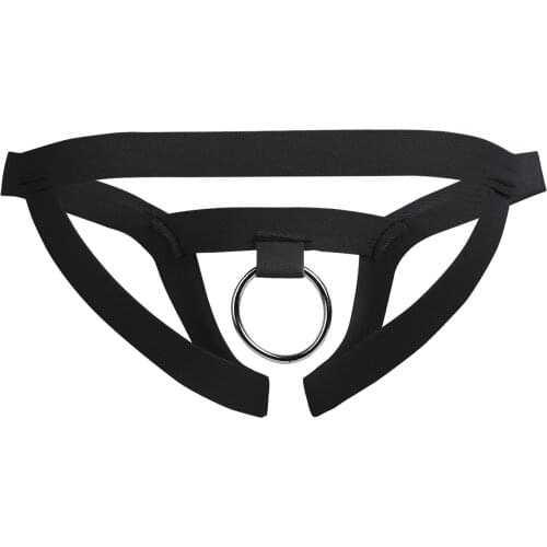 Hot Mens Crotchless G-string Openbutt Bikini Briefs Sissy Gay Male Lingerie Panties Slip Hommes Underwear Underpants with O-Ring