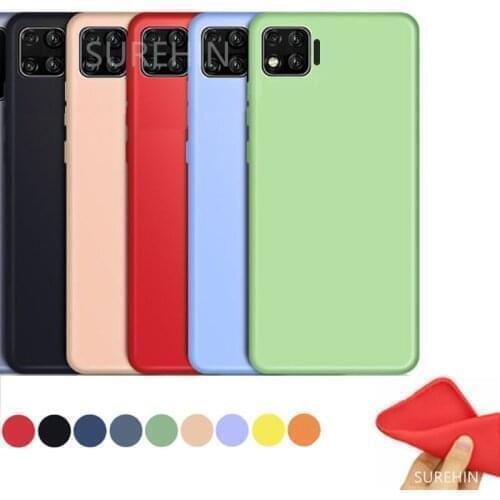 SUREHIN Soft Case For OPPO RENO 4 Lite Cover Purple Yellow Blue RED Black Pink Green Silicone Cover For OPPO RENO 4 Lite Case