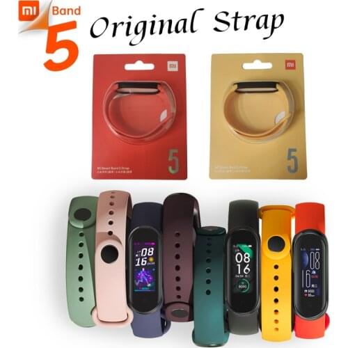 Original Xiaomi Mi Band 5 Official Stap Reignite Colorful Skin-Friendly Comfortable Smooth One-Piece Molding Stable Anti-Lost
