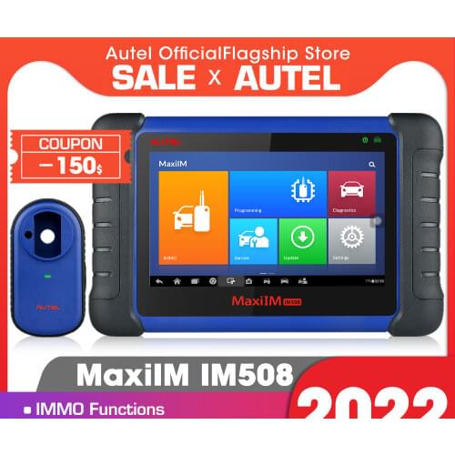 Autel MaxiIM IM508 Automotive Key Programming Scan Tool Car Diagnostic Scanner with OE-Level All System Diagnosis Key Programmer