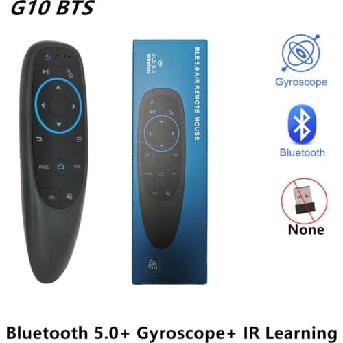 G10BTS Air Mouse IR Learning Gyroscope Bluetooth 5.0 Wireless Infrared Remote control for android tv box Powerpoint Presenter