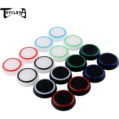 50 pcs Rubber Silicone Analog Controller Thumb Stick Grips Cap Cover For PS3 PS4 PS2 Controller For Xbox 360 One Thumbsticks Cap
