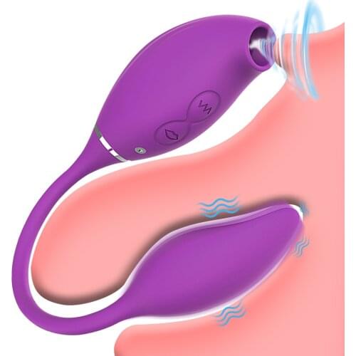 Rose Vibrator Clitoral Sucking Toys with Vibrating Egg Butt Plug Clit Sucker 2 In 1 G spot Stimulator Sex Toys for Women Couples