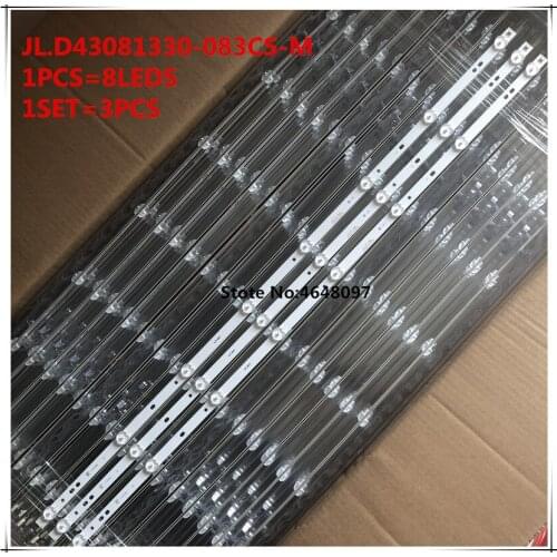 3 PCS LED Backlight 8 Lamp For JL.D43081330-083CS-M