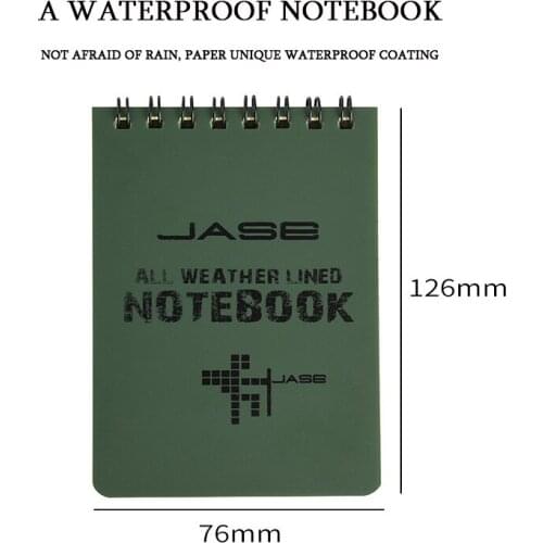 Outdoor Waterproof Sticky Notes Camouflage PVC Waterproof Notebook All-Weather Waterproof Outdoor Notebook Coil Books