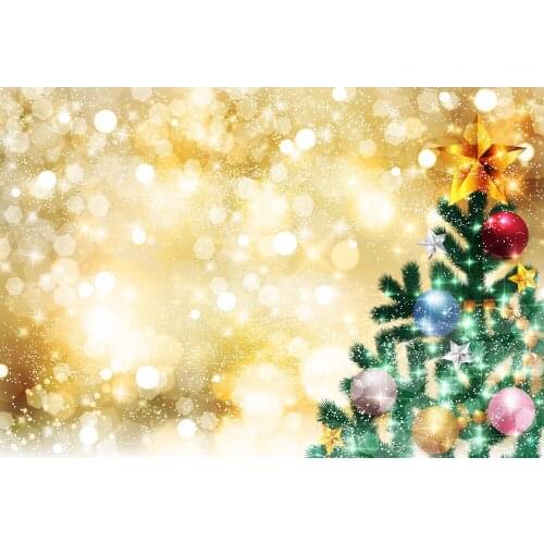 VinylBDS Christmas Backdrops Photography 10x10ft Highlights Abstraction Christmas Decorations For Home Cotton Washable Backdrop