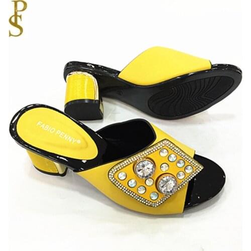 Womens slippers Nigerian womens slippers with diamonds for womens shoes