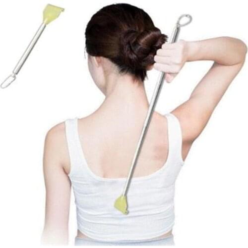 1pcs Yellow Articles For Daily Use Creative New Portable Stainless Steel Claw Telescopic Retractable Back Scratcher Extendable