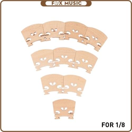 10PCS Violin 1/8 Bridge Maple Wood For 1/8 Violin Maple Bridge Violin Parts Accessories New