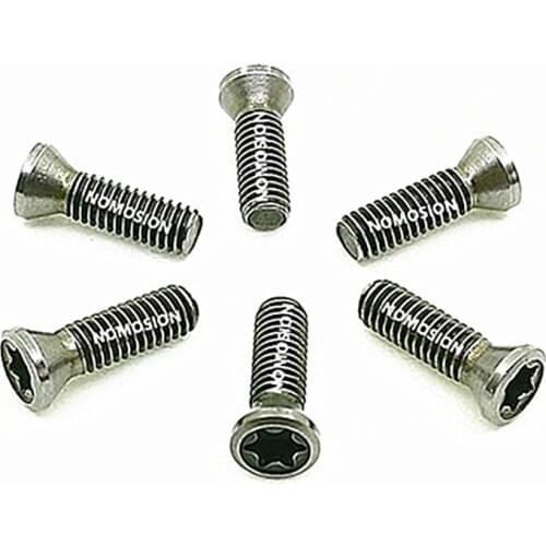 10pcs M6 Alloy steel Torx CNC cutter screw T&TX arbor blade U drill accessories plum blossom knife handle bolt 12mm-30mm long