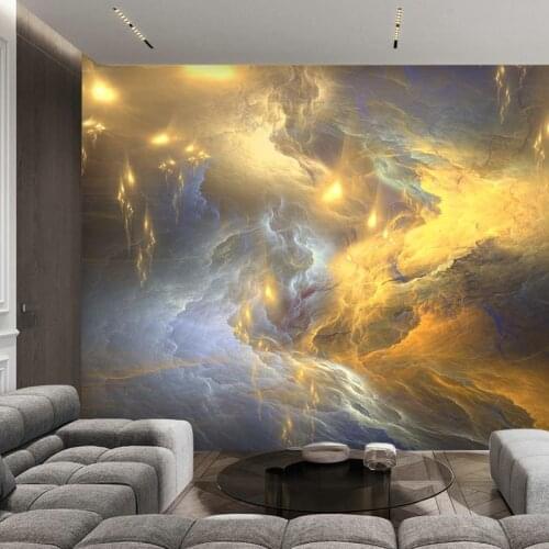 3D American luxury mural simple modern abstract auspicious cloud background wall decoration restaurant bedroom TV wallpaper
