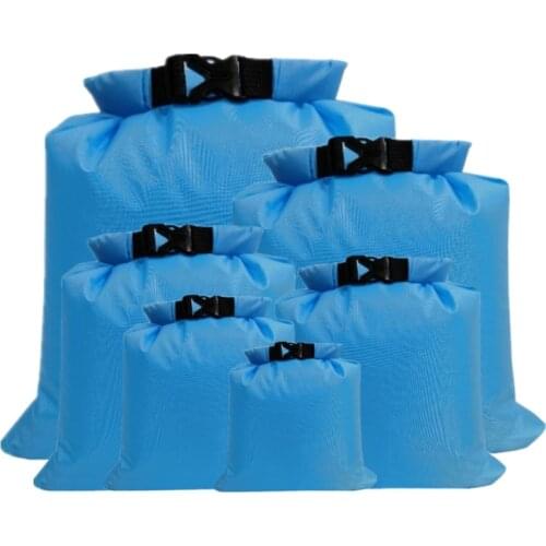 6 Pcs Outdoor Waterproof Dry Bags Hiking Canoe Floating Boating Storage Pouch