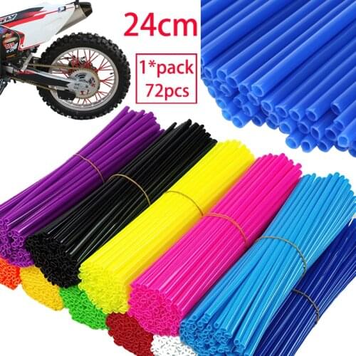 Motorcycle Wheel Rim Spoke Protective Cover Tubes Accessories Pipe Selecteur Radius Shelf Atv Mtb Bicycle Spokes Protege Covers