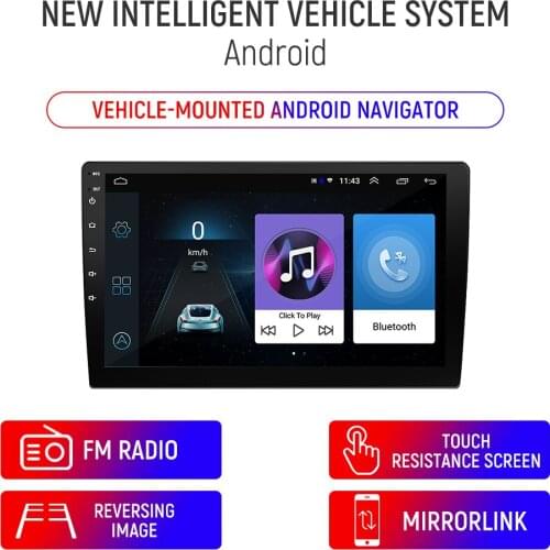 9Inch Android GPS Navigation AUX Bluetooth 2 Din Multimedia Player RDS Radio Reversing Rear View Function Video WIFI Internet