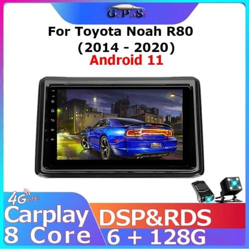 For Toyota Noah R80 2014 2015 2016 - 2020 Android 11 Navigation GPS 1 Din Autoradio Touchscreen Car Radio Video PlayerMultimedia